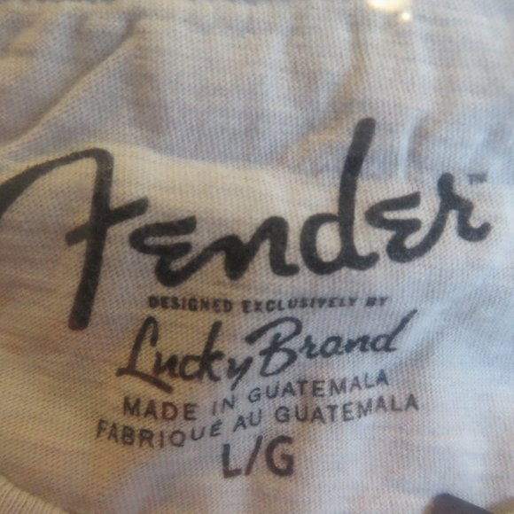 Lucky Brand Fender Guitars Graphic T-shirt In Kombu Green